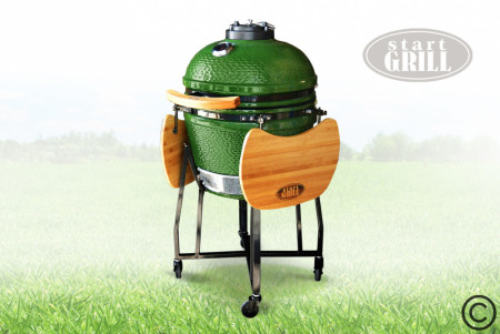 Керамический гриль Start Grill 48см зеленый